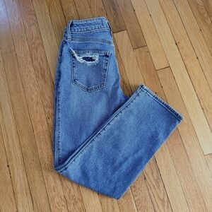 Hollister Ultra High-Rise Vintage Straight Distressed Jeans Sz 1